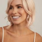 Blonde wavy bob wig from Hidden Secrets Wigs, Sheena style, natural look.